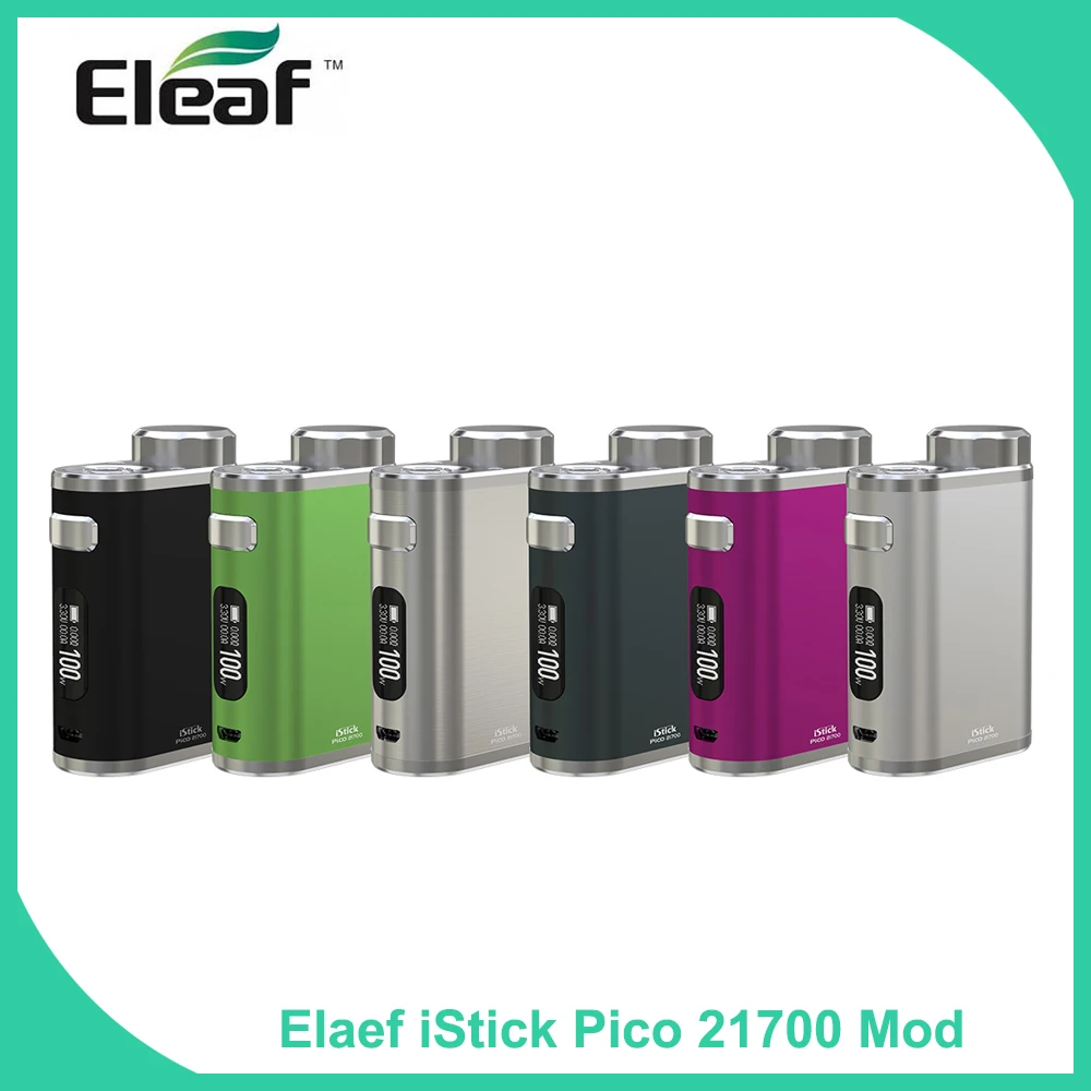 

100% Original Eleaf iStick Pico 21700 Mod Output 100w 510 thread Large Display Electronic Cigarette vape mod