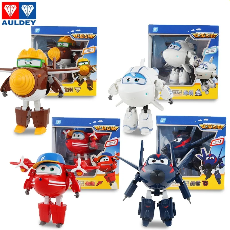 

Freeshipping Original box Big! 15 cm Super Wings Mini Figures Robot Toys Superwings Q Version Cute for Birthday Gift toy