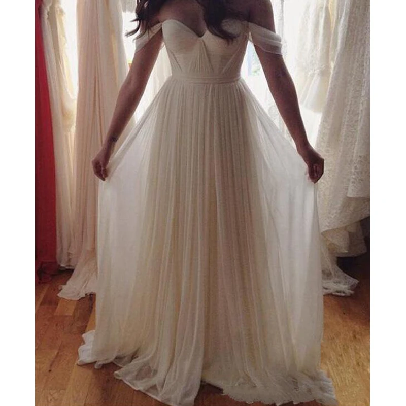off the shoulder graduation dress