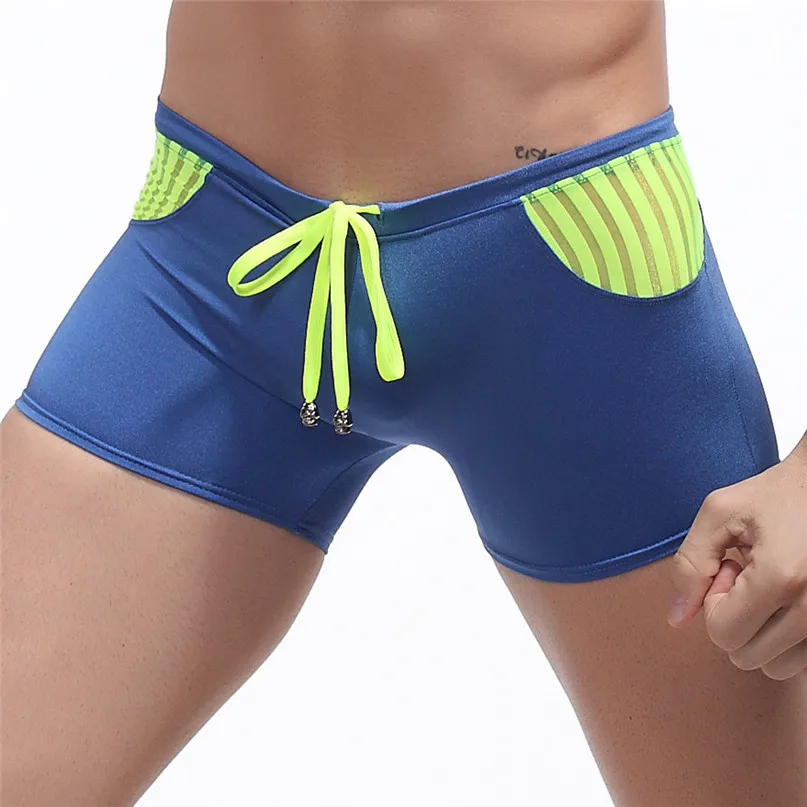 2018 New Mens Swim Briefs Swimwear Boxer Shorts Low Waist Boxers Underwear Men Comfortable Breathable Male Panties #2J19  (16)