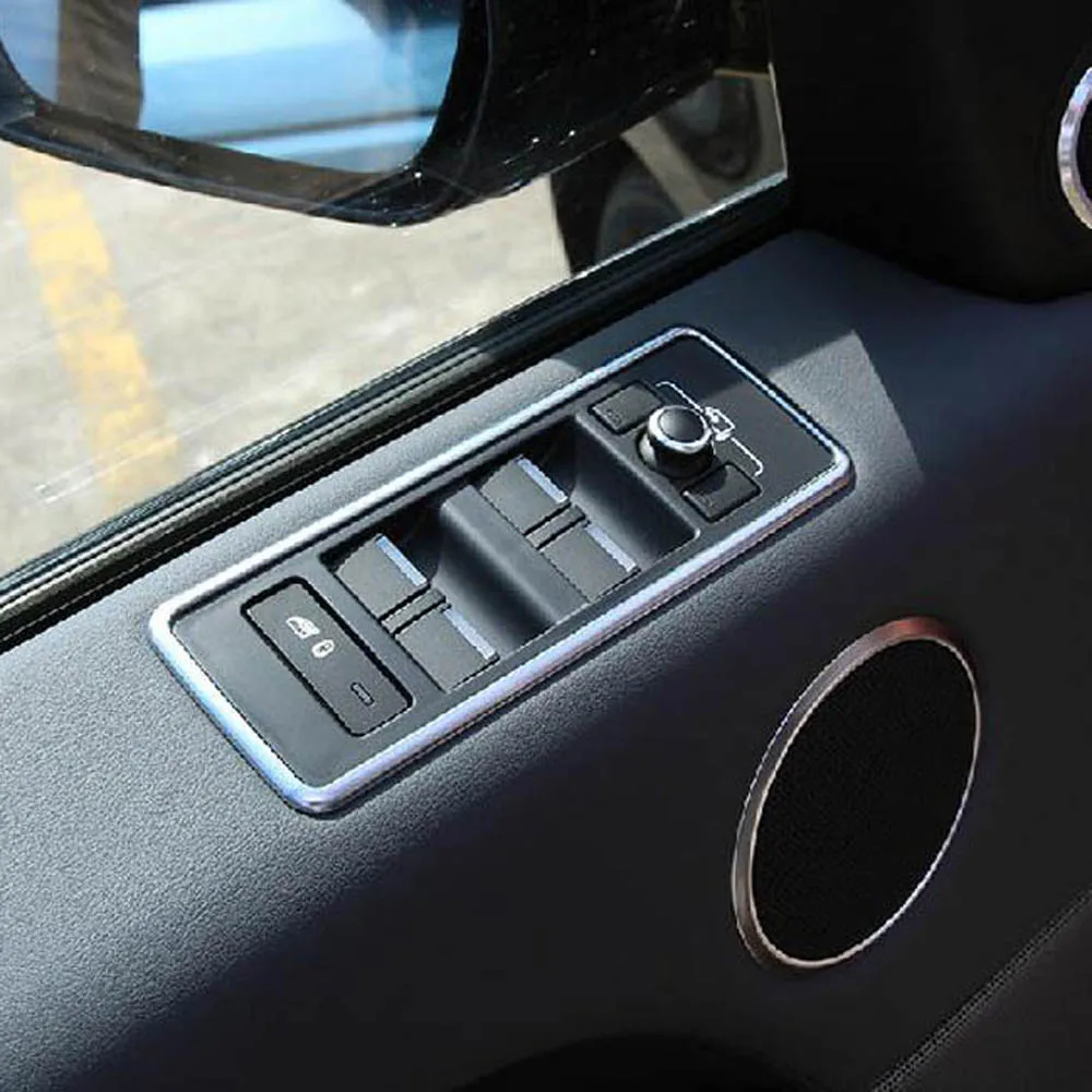 Door Window Glass Windshield Lift Regulate Button Cover Trim Sticker