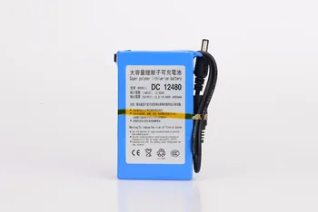 

MasterFire 2set/lot DC 12480 Portable Super Capacity Rechargeable Lithium-ion Battery Pack 12V 4800mAh for CCTV Cam Monitor