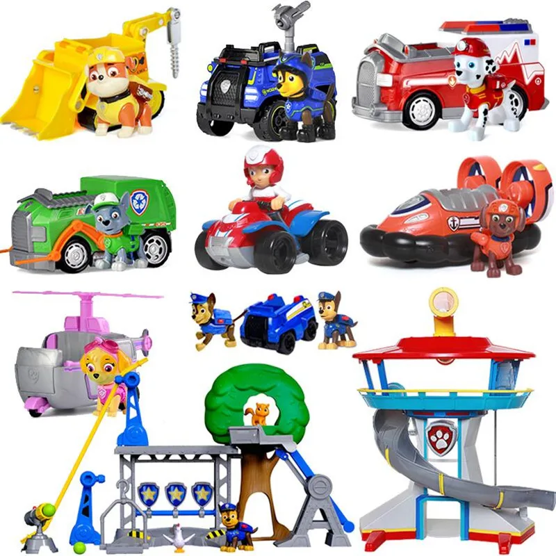 Paw Patrol dog Canine vehicle Toy Patrulla Canina Action Figures Juguetes toys Kids Children Toys Gifts