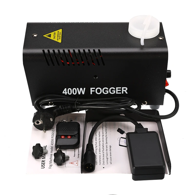 

400W Fog Smoke Mist Machine Mini LED Wireless Stage Effect Disco DJ Party Christmas With Remote Control LED Fogger