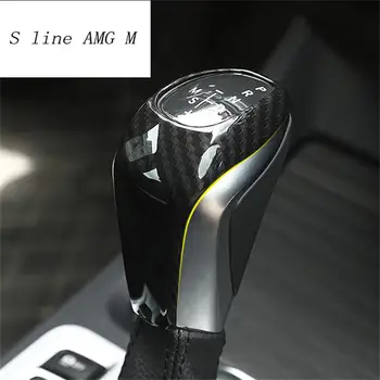 

Car Styling Central Handbrake Auto Gear Shift Head Decorative Covers Trim Sticker For BMW X1 F48 2 series Active Tourer f46 218i