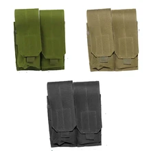 Открытый армейский зеленый песок черный утилита двойной большой патронная обойма мешочек можно добавить на тактический жилет черный зеленый песок