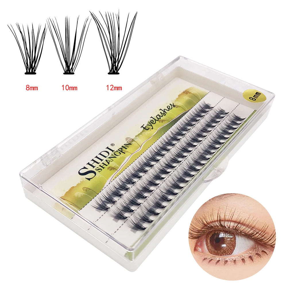 

Pure Manual Production 1 box Professional Makeup Individual Cluster Eye Lashes Extension Grafting Dedicated False Eyelashes