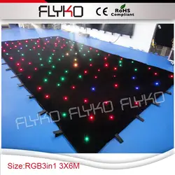 3x6 м Новый изобретений звезда Индии одежда 8-10leds каждый скор