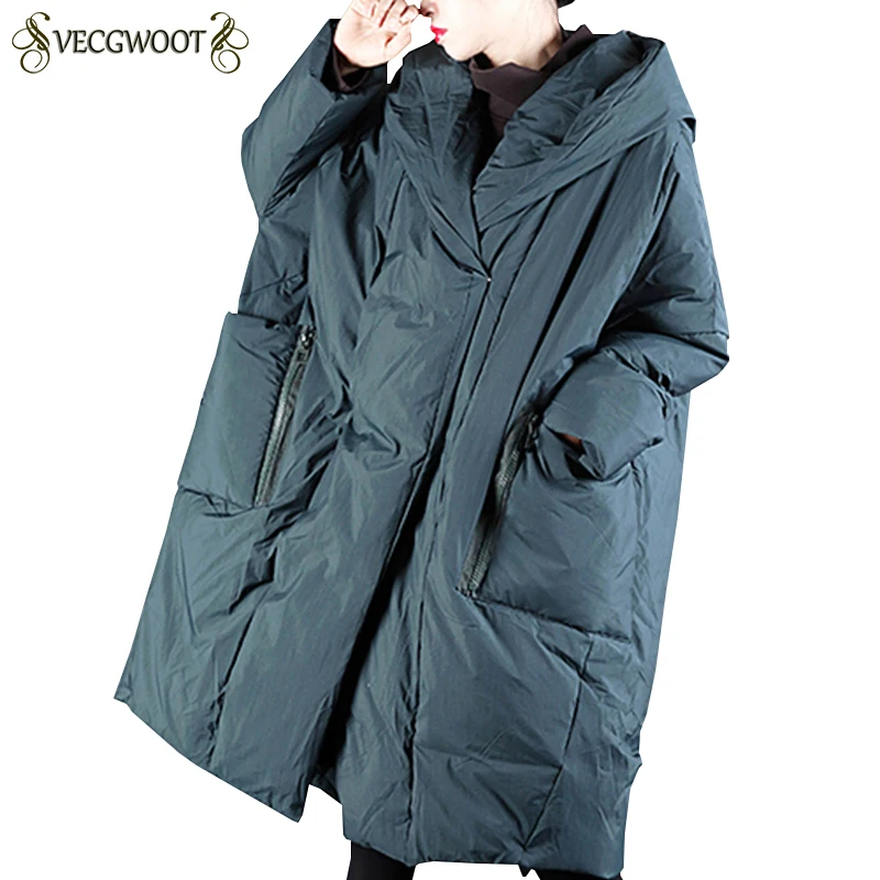 

Winter Jacket Women New Hooded Fashion Warm Down cotton jacket Women Solid color Large size Wadded jacket Long Parkas S706