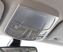 For Ford Fusion Mondeo 2013 2014 2015 Front Reading Light Lamp Frame Cover Stainless steel Trim 2pcs