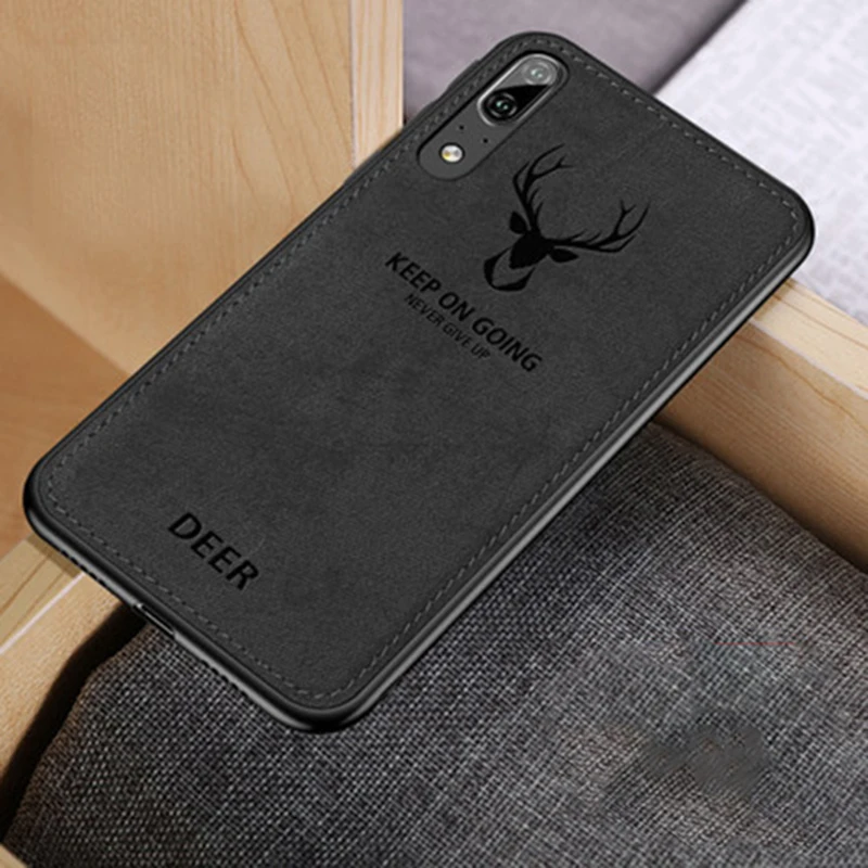 Ultra-Thin Luxury Deer Cloth Soft Silicone Phone Case For Huawei P20 Pro P20 P10 Plus TPU Original Back Cover For Huawei P10