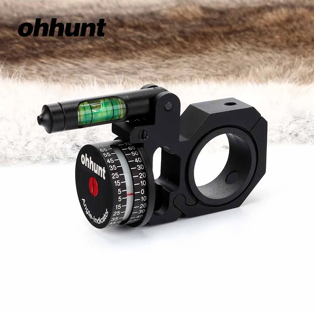 ohhunt Tactical Angle Cosine Indicator with Bubble Level 25.4mm 30mm Rings Rifle Tube Sight Riflescope Scope Mount Holder (4)