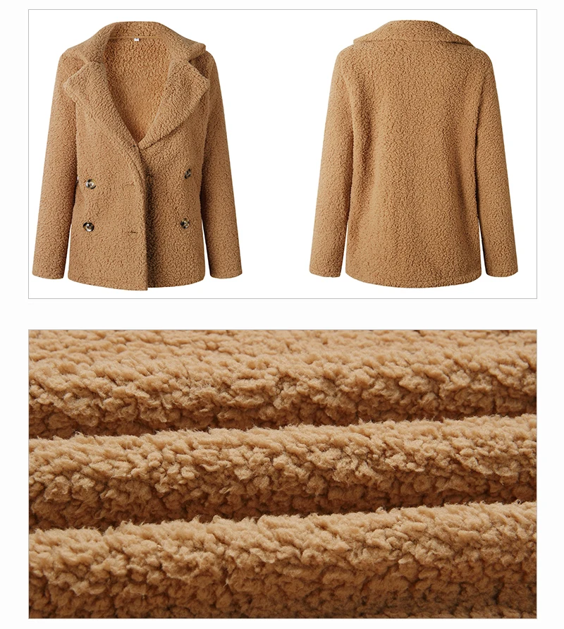 Warm Winter Coat Women Faux Fur Fleece Jacket Casual Woman Long Sleeve Overcoat Fourrure Femme 2018 Plus Size Coats And Jackets (16)