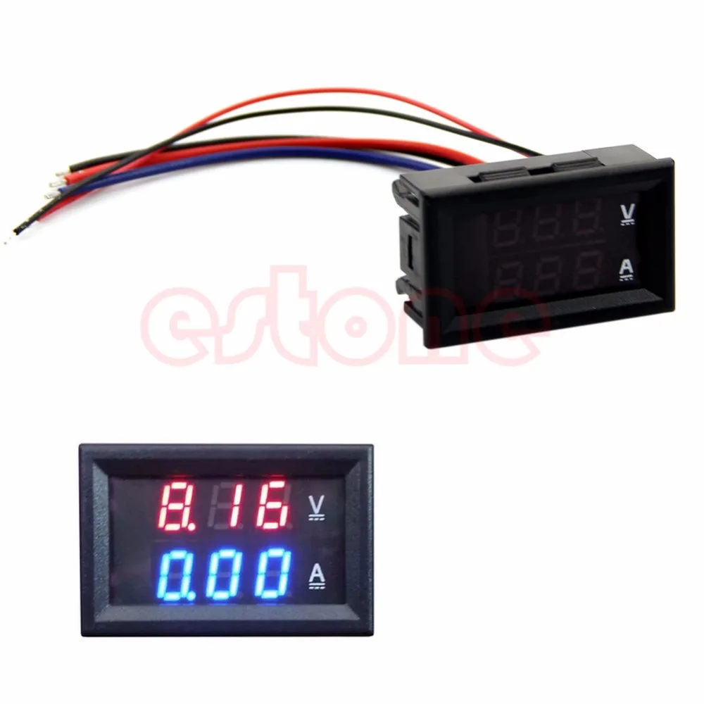 DC 100V 10A Voltmeter Ammeter LED Amp Dual Digital Volt Meter Tester