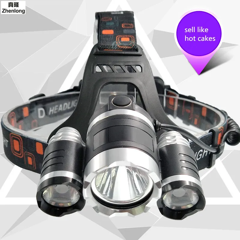 

T6 Led Headlamp 4 Files Light Headlight Waterproof Head Torch Flashlight Head Lamp Fishing Hunting Light Lithium Battery 18650