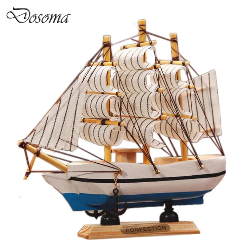 Fishing Boat Model Decoration Crafts Ship Smooth Sailing(China