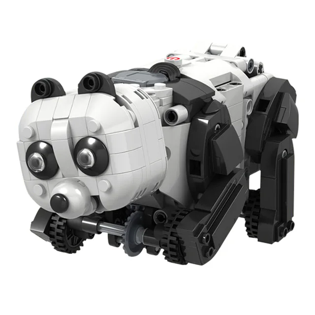 

427Pcs Children DIY Assembly MIni Particle Building Block Artificial Animal RC Model Educational Toys for Kids - Electric Panda