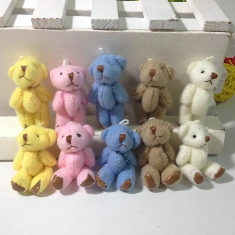 4.5cm plush teddy bear 5color 3