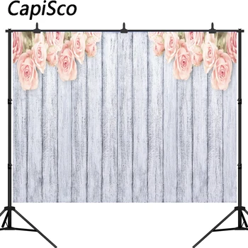 

Capisco Photo background Photography backdrops vinyl Flowers & wood flooring backdrops background photography wood floor
