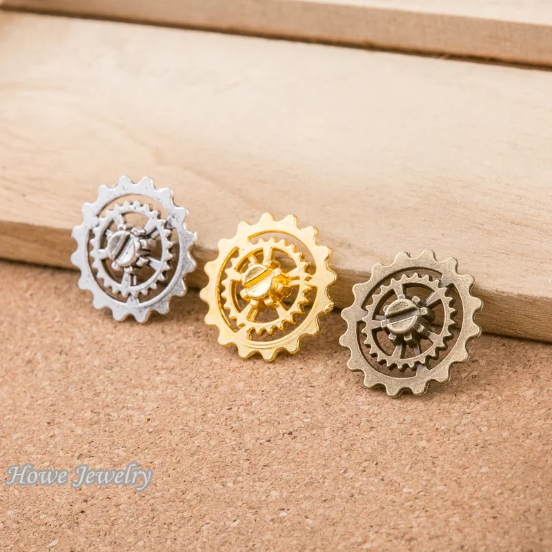 

60pcs vintage steampunk gear cog charms fit for Pendant European Style DIY jewelry findings D100