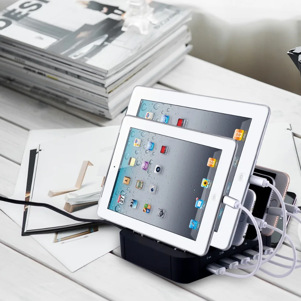 Зарядная Станция Evfun с 5 USB портами настольная док станция несколькими для