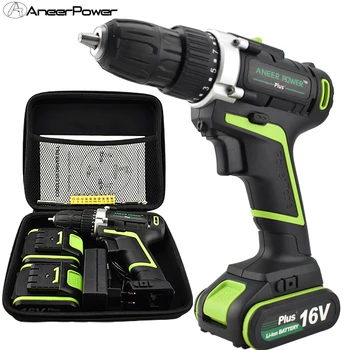 

16v Plus Tools Cordless Screwdriver Hand Bag Electric Drill Hand Drill Batteries Mini Drillling Power Tools Battery Screwdriver