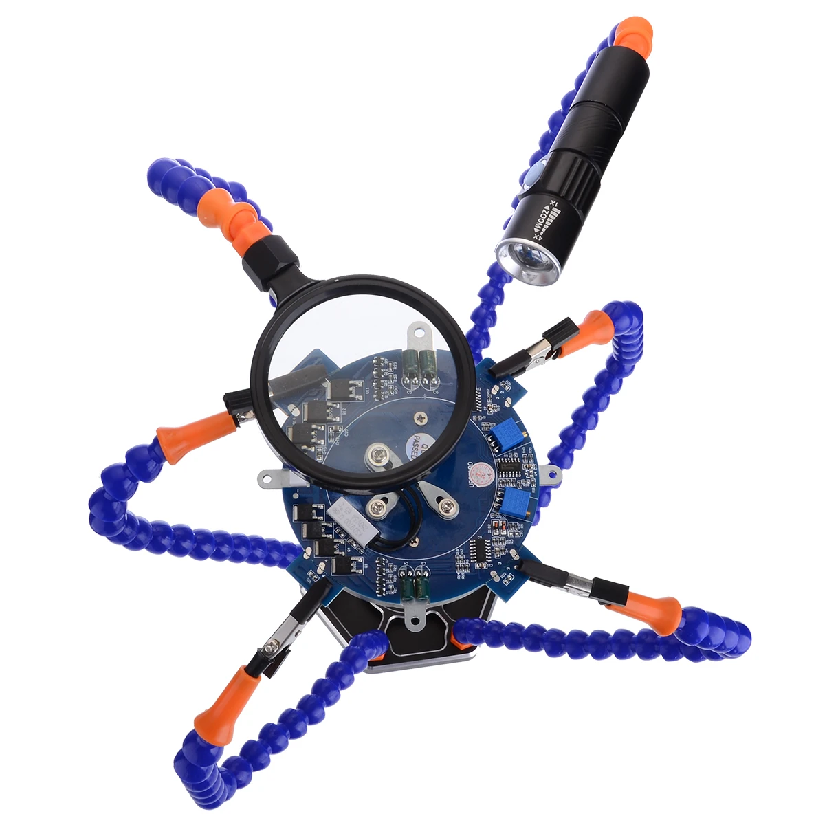 6 Flexible Third Hand Soldering Tool Arm Soldering Station with Swiveling Alligator Clip for Circuit Board Solder