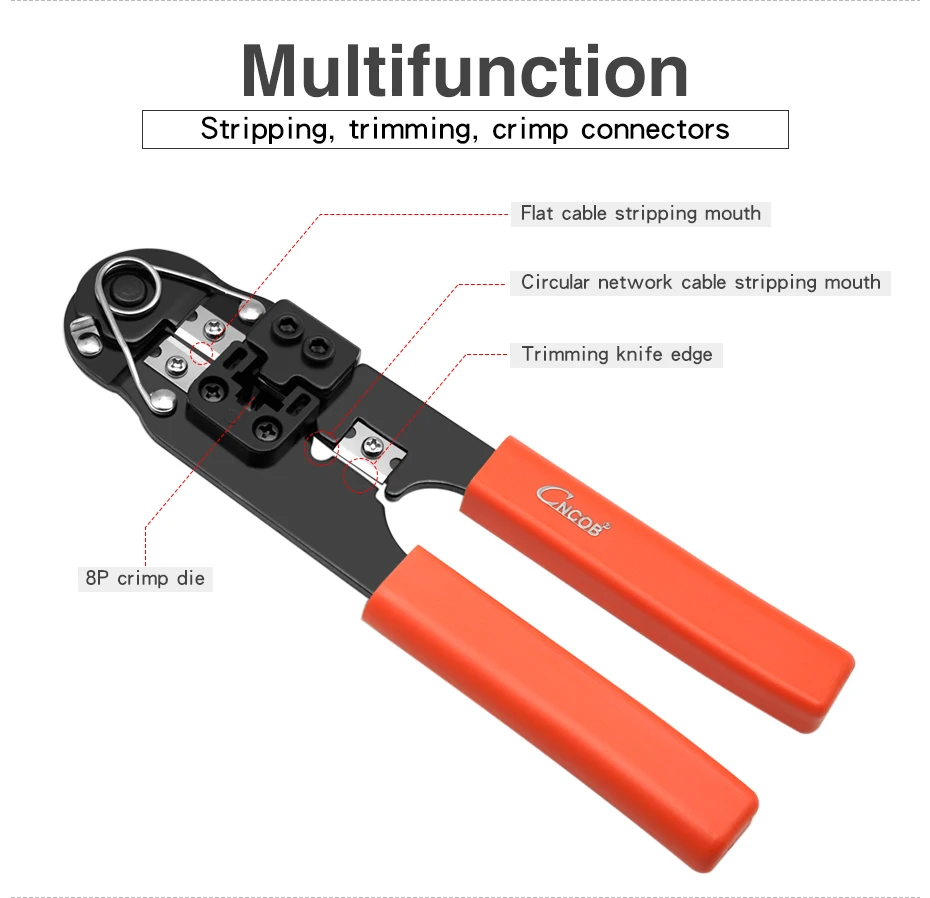 CNCOB 8p8c LAN кабель обжимные инструменты провода полосы инструменты Ethernet сети аппаратные средства инструменты RJ45 cat5e cat6