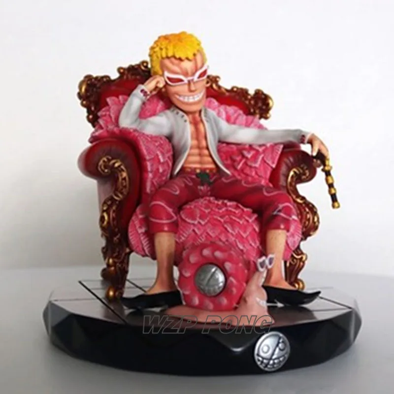Белый Одна деталь donquixote Doflamingo Сидящая статуя Смола полная длина doфламинго фигурка коллекция игрушки подарок на день рождения - Цвет: Белый