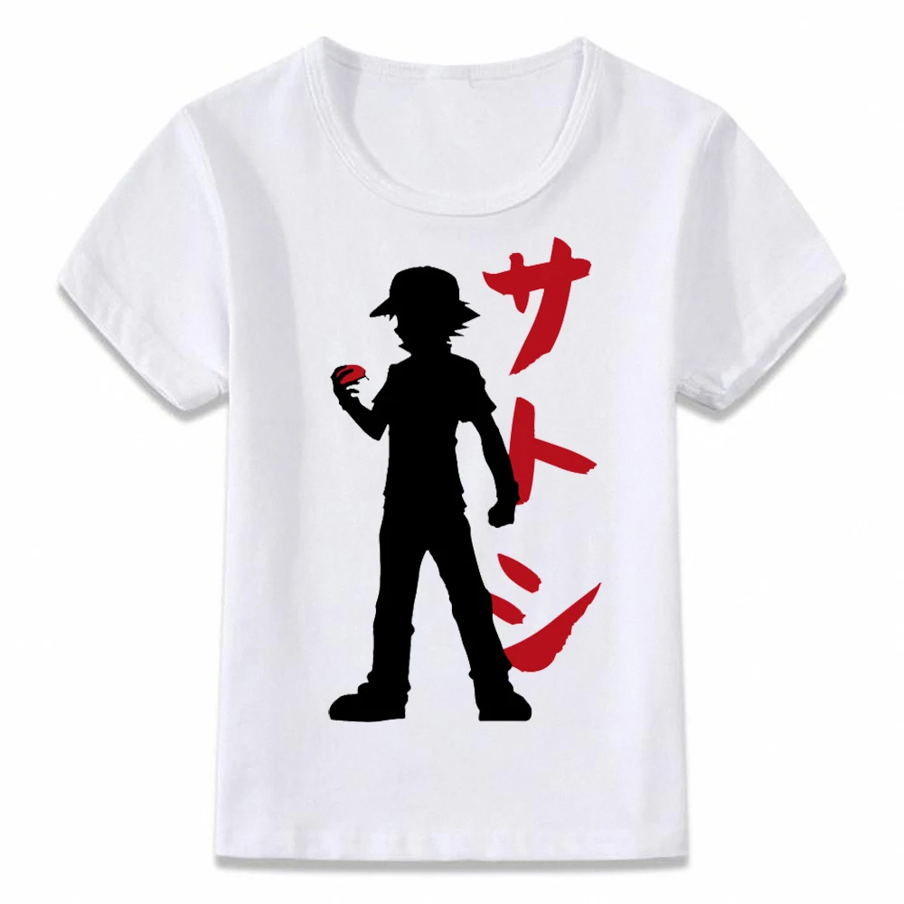 

Kids Clothes T Shirt Pokemon Trainer Ash Children T-shirt for Boys and Girls Toddler Shirts Tee oal197