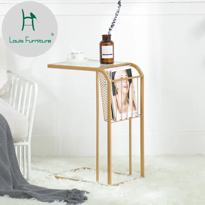 Современная простая спальная тумбочка Louis Fashion маленький прикроватный столик в