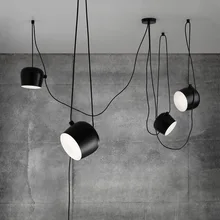 Nordic Personality DIY Pendant Lamp Hanging Drum Black Iron E27 Art Pendant Lights Modern Adjustable Hanging Light Fixture industry iron pendant light nordic hanging lights modern pendant lights hanging lamps home lighting fixture deco black