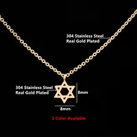 Retro Jewish Jewelry Star of David Pendant Necklace for Women Chain Stainless Steel Israel Emblem Talisman Seal of Solomon Sign - Image 6