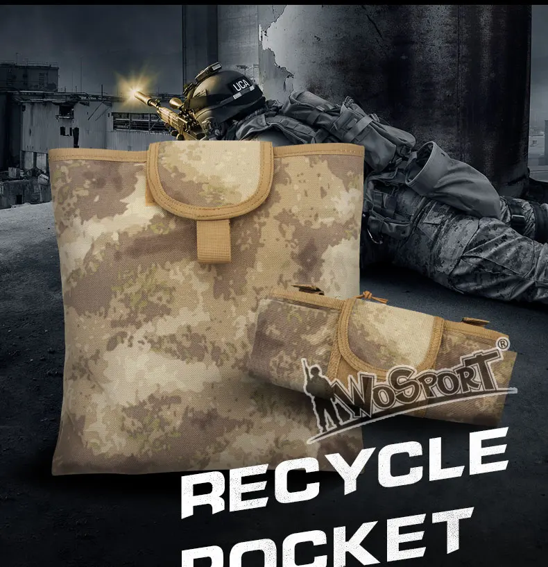 WoSporT переработанный Карманный 1000D нейлон для тактических военных игр сумка для хранения инструменты для охоты туризма Пейнтбольные аксессуары