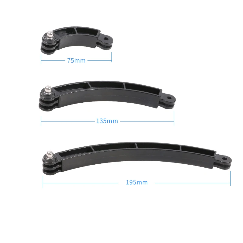 3 способа шлем удлинитель кронштейн для мотоциклетного шлема Регулируемая штанга для GoPro Hero 7 6 5 4 3 Xiaomi Yi аксессуары для камеры
