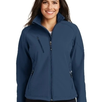 Port Authority L705 Ladies Textured Soft Shell Jacket Insignia Blue - 3XL (1)
