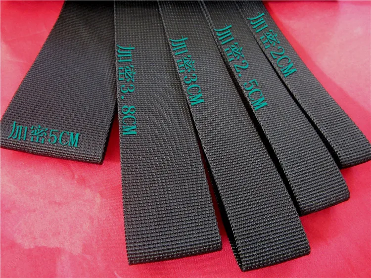 

1PCS YT695 Wide 20-50 mm Length 1 meter Black Polypropylene Fiber Ribbon Bundle Ribbon Backpack Belt Nylon Tape