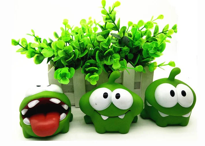 7 шт./лот см om nom Frog Cut веревка фигурка игрушки со звуком Новый в коробке лидер