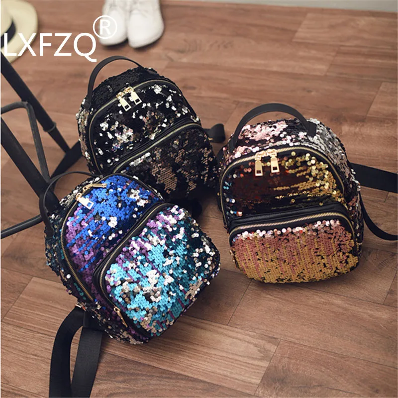 Mochilas mochila feminina, школьная сумка из искусственной кожи, рюкзаки для девочек-подростков, женский рюкзак с блестками, женский рюкзак, женская сумка