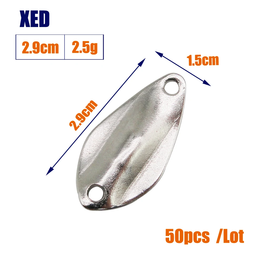 JERRY 50pieces 2.5g Unpainted Metal Nickel Plating Fishing Lure Micro  Ultralight DIY Blank Body Trout Brass Spoons - AliExpress