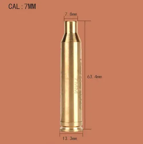 Охотничий прицел 222REM. 223REM CAL.30. 303. 308. 45 7 мм 8 мм 12GA 20GA 7,62X39 30-30WIN Картридж красный лазерный Boresighter - Цвет: CAL7MM