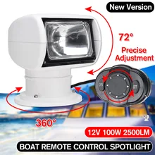 360 градусов дистанционное управление поисковый морской поисковый светильник 100 Вт точечный головной светильник поисковый светильник для яхты грузовика рыбацких лодок