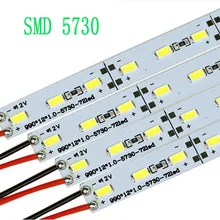 Новинка супер яркий светодиодный Жесткий Жесткая свет DC12V 1 м* 72 LED SMD 5730 5050 Алюминий светодиодные полосы свет FEDEX DHL