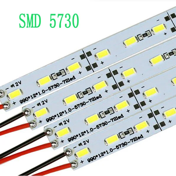 

2015 New Super Bright LED Hard Rigid Bar light DC12V 1M * 72 led SMD 5730 5050 Aluminum Led Strip light Fedex DHL Free Shipping