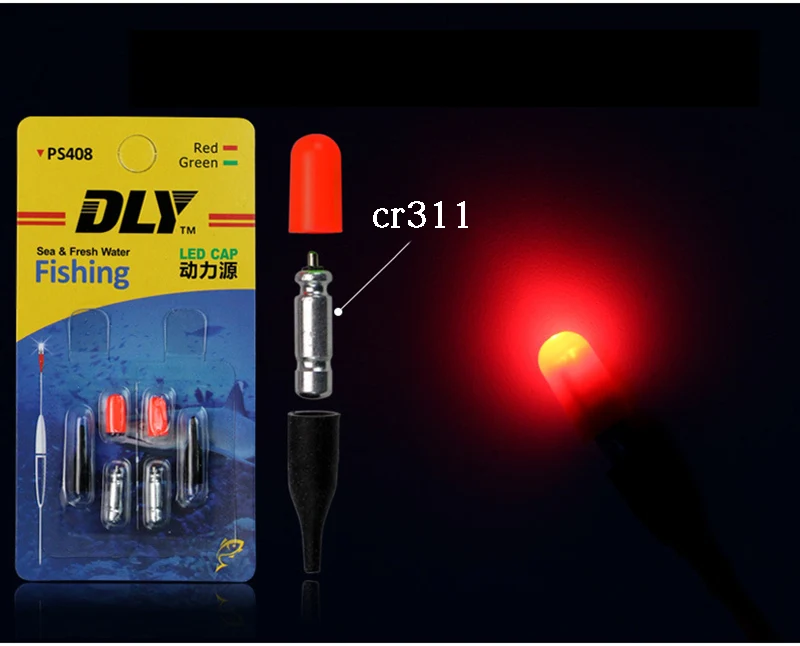 10/20/60/100 pcs CR311 Electronic Light stick Set LED Light+ CR311 Green/Red Glow Stick Night Fishing Accessory B200