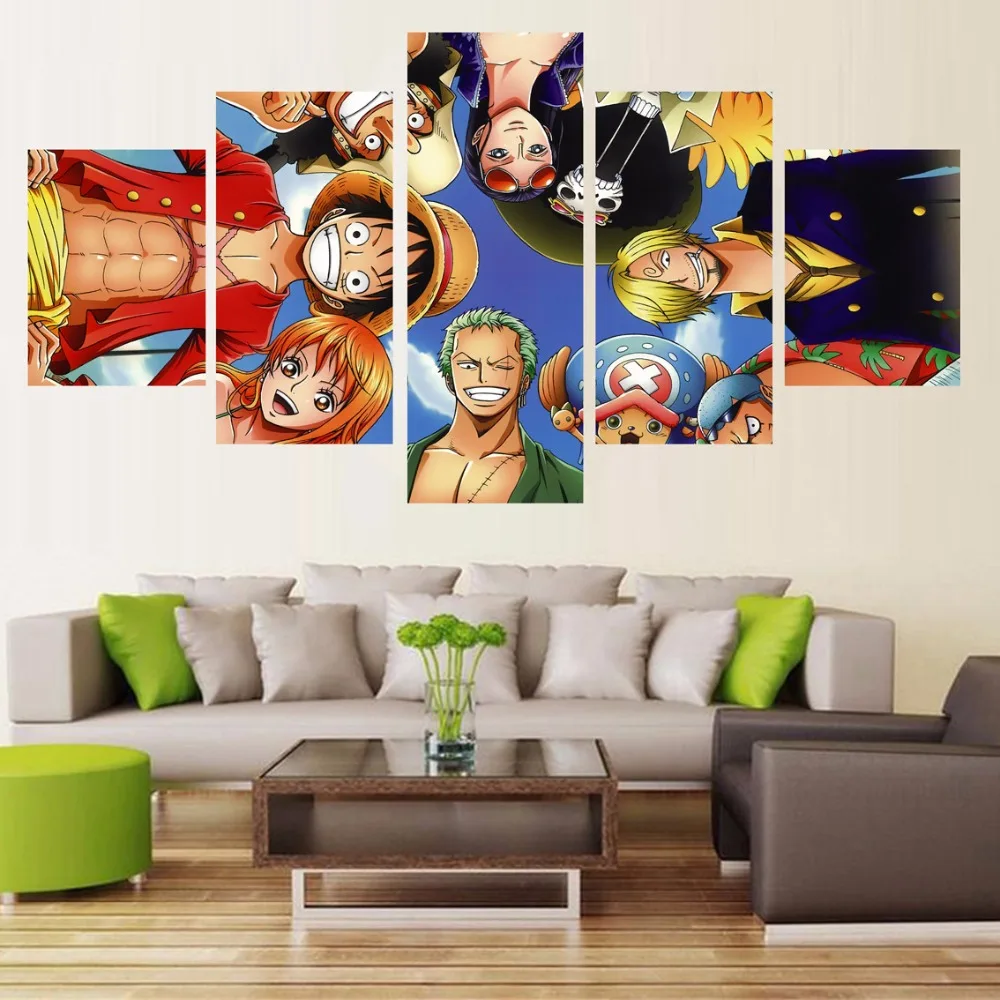 One Piece Characters HD Print Canvas Painting One piece Merchandise Up to 80 Off & Free
