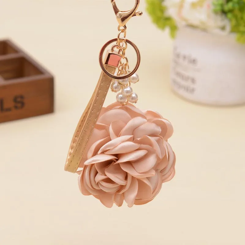 Женский романтический брелок Felyskep Camellia Rose с подвеской в виде цветов и пряжкой