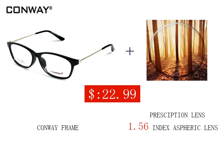 

CONWAY 2017 Brand Designer Eye Glasses Frames for Women TR90 Prescription Eyewear Optical Glasses