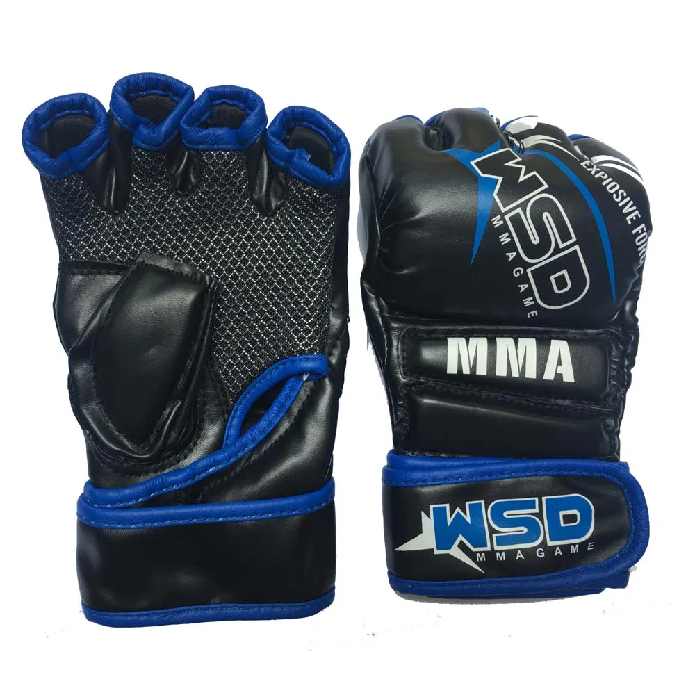 MMA Gloves Boxing Gear Grappling Martial Arts Sparring Taekwondo Hand Gloves Fighting Leather Mitts Training Gloves Kids Women Men