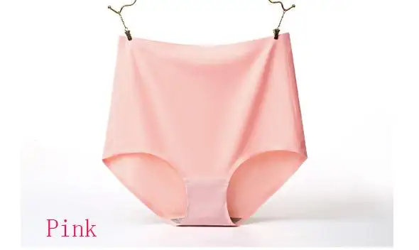 KJ307 Women's Panties Ice Silk Intimates 3D High Waist Underpants Sexy Lingerie seamless underwear big size briefs for women